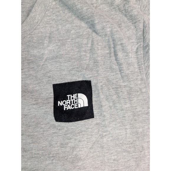 The North Face Mens Large Heather Gray Short Sleeve Box Logo Graphic T-Shirt - Picture 4 of 7